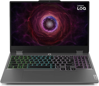 Lenovo LOQ 15ARP9 Gaming Laptop, 15.6" FHD IPS 144Hz Display, AMD Ryzen 5 7235HS, 12GB RAM, 512 GB SSD, Nvidia RTX 3050 6GB GPU, Backlit English US Keyboard, Windows 11, Luna Grey   83JC0001US