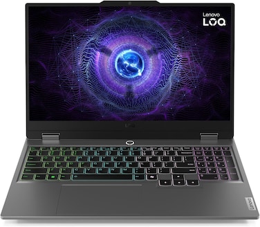 Lenovo LOQ 15IRX9 Gaming Laptop, 15.6" FHD 144Hz IPS Display, Intel Core i7-13650HX, 16GB DDR5 RAM, 512GB SSD, NVIDIA GeForce RTX 3050 6GB, Backlit ENG Keyboard, Luna Grey
