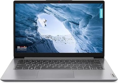 Lenovo IdeaPad 1  Laptop, 14" FHD Display, Intel Core i3-1215U Processor, 8GB RAM, 256GB SSD, Integrated Graphics, English KB, Windows11 Home S Mode, Cloud Grey, International Version