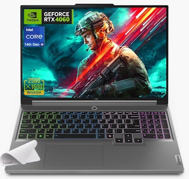 Lenovo Legion Pro 5i 16"" WQXGA (2560 x 1600) Gaming Laptop - i9-13900HX (24-Core) Processor-GeForce RTX 4060 (TGP 140W), Win 11 Home, w/Mouse Pad (64GB RAM   1TB PCIe SSD), Black
