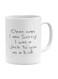 Naps I Am Sorry Printed Ceramic Coffee Mug White/Black