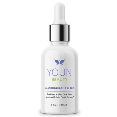 YOUN Beauty20% Vitamin C Face Serum with Hyaluronic Acid, Ferulic Acid and Vitamin E by Holistic Plastic Surgeon Dr. Anthony Youn &acirc;&euro;&ldquo; Antioxidant Serum for Face for Skin Hydration, 2 Oz