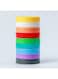 TERRIFI 9 Wide Mouth Mason Jar Lids with Silicone Ring,Thickened Leak-proof Lids Fit Ball,Kerr and More,9 Color Plastic Lids,Colored Plastic Storage Caps 86mm Plastic Mason Jar Lid for Canning Jars