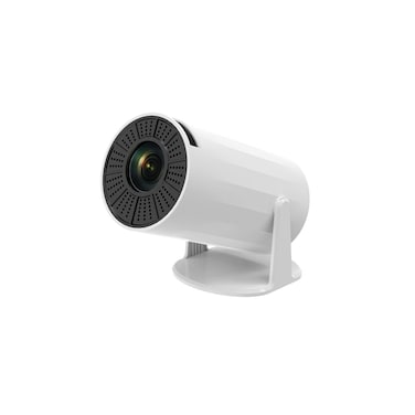 Smart Mini Projector, 2.4G+5G Wireless, Home Theatre Projector with USB Ports, White