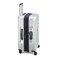 Securitime Zip 55cm Hardcase 4 Double Wheel Cabin Luggage Trolley Silver