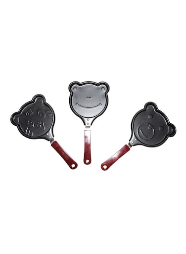 Mini Frying Pan Set Black/Brown 28x14x6cm