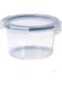 IKEA365+ Polypropylene Leak proof Microwave Safe round-shaped Food Container with Lid - 750ml, Transparent.