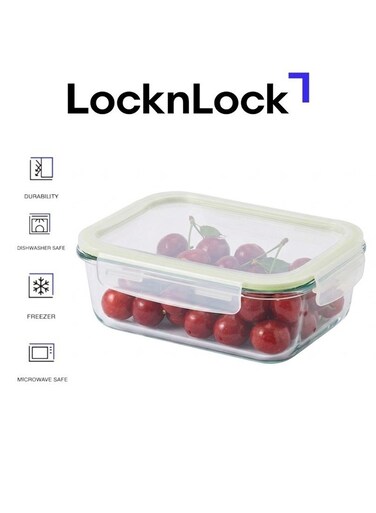 Fresh Oven-Safe Glass Rectangular Container 630ml &acirc;&euro;&ldquo; Airtight, Leakproof &amp; Heat-Resistant