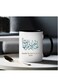 Arabic Coffee mug, Ceramic Mug with Arabic Calligraphy Design