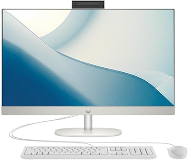 HP 2024 All-In-One 24-inch Desktop, 13th Generation Intel Core i7-1355U processor, 16GB DDR4 RAM, 512GB NVMe SSD, 23.8" FHD Display, Windows 11, Shell White, 9A1A0PA