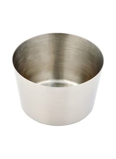 Met Lux 3.1 x 2 Inch French Fry Cup, 1 Short French Fry Holder - Satin Finish, Durable, Stainless Steel Fry Cup, For Serving Chips, Onion Rings, Tater Tots, or Vegetables,