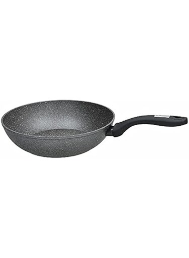 Tognana Mythos Marble Wok 1 Handle With Lid, 28 Cm Diameter