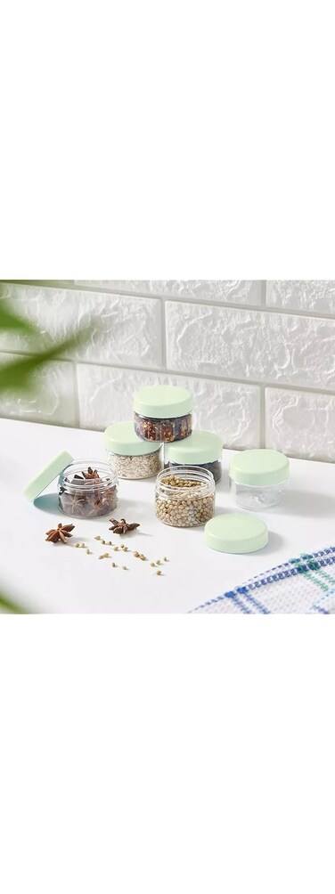 Biella 50 ml Round PET Jar/Plastic Container BPA Free- 100% recyclable and Food grade.