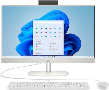 HP All-In-One Desktop With 23.8" FHD IPS Display - 13th Gen Intel Core i5-1335U processor- Intel Iris Xe Graphics - 16GB DDR4 RAM - 1TB NVMe SSD- White Keyboard &amp; Mouse - Windows 11 - Shell White