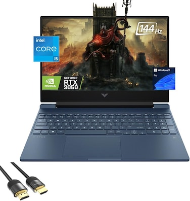 HP Victus Gaming Laptop, 15.6" FHD Display, 12th Gen 8-Core i5 12450H (Up to 4.40 GHz), GeForce RTX 3050, 64GB RAM, 2TB PCle 4.0, Backlit KB, Keypad, WiFi 6, RJ45, USB-C, PDG HDMI Cable, Win 11 Pro