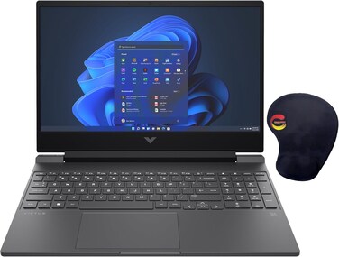 HP Victus Gaming Laptop &ndash; 15.6&Prime; FHD IPS, Ryzen 5 8645HS, 8 GB DDR5, 512 GB SSD, NVIDIA RTX 2050, 144Hz, Wi-Fi 6E, Windows 11 Home with Consumix Mousepad