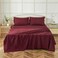 Premium 6 Piece King Size Bed Sheet Set - Burgundy