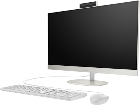 HP All-in-One (2023) Desktop &ndash; 13th Gen / Intel Core i7-1355U / 23.8inch FHD / 512GB SSD / 16GB RAM / Shared Intel Iris Xe Graphics / Windows 11 Home / English  Keyboard / Shell White