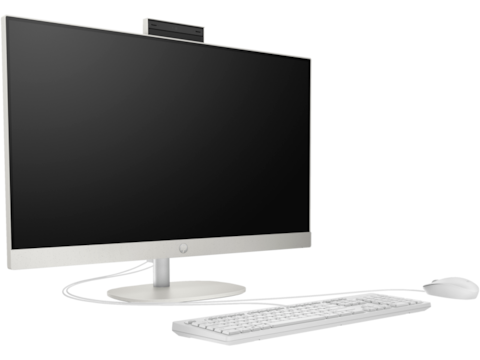 HP All-in-One (2023) Desktop &ndash; 13th Gen / Intel Core i7-1355U / 23.8inch FHD / 512GB SSD / 16GB RAM / Shared Intel Iris Xe Graphics / Windows 11 Home / English  Keyboard / Shell White