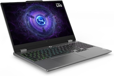 Lenovo LOQ 15IAX9 Gaming Laptop, 15.6" FHD 144Hz Display, Intel Core i5-12600HX, 12GB DDR5 RAM, 512GB SSD, NVIDIA GeForce RTX 3050 6GB, Backlit ENG Keyboard, Luna Grey