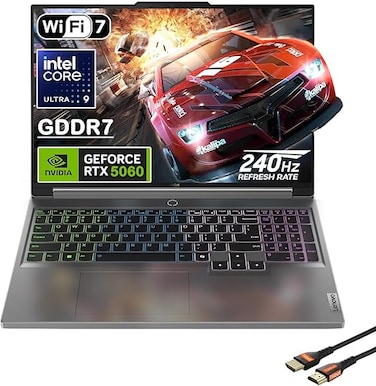 Lenovo Legion 5i 16" Gaming Laptop - Intel Core Ultra 9 275HX - GeForce RTX 5060 - WQXGA (2560x1600) - Windows 11 Home-W/HDMI Cable (64GB RAM   1TB PCIe SSD)-International Version