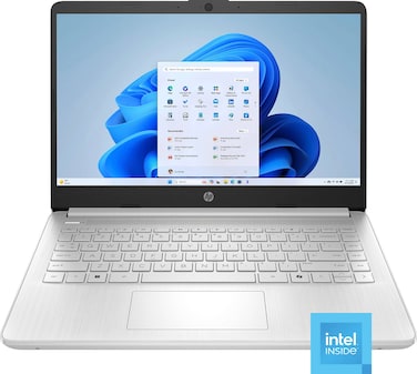 HP 14-dq6011dx (2025) Laptop &ndash; Intel N150 up to 3.6GHz, 4GB DDR4 RAM, 128GB UFS SSD, 14&rdquo; HD LED Display, Intel Graphics, Win 11 Home S, Eng Keyboard,+ Microsoft 365
