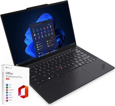 Lenovo ThinkPad T14s Gen 6, 14" WUXGA IPS 60Hz Display, Intel Core Ultra 5 225U, 16GB RAM, 2TB SSD, Intel Graphics, Engl KB, Windows 11 Pro, Black + Free MS Office 2024