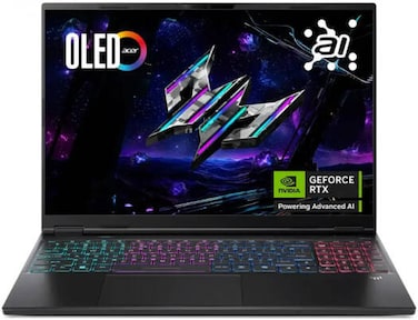 Acer Predator Helios Neo 16S AI PHN16S-71-98RF Gaming Laptop, 16" OLED 240Hz Display, Intel Core Ultra 9 275HX, 32GB RAM, 1TB SSD, RTX 5070 Ti 12GB GPU, English K/B, Win11, Black   NH.U0KAA.001