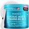 MAREE Glycolic Acid Pads - Toner Pads for Face Cleansing With Tea Tree Oil - Exfoliating Pads with Salicylic Acid &amp; Vitamins E, B3, B5 - Face Pads Facial Peel &amp; Radiance Deep Cleaning Effect - 50 Pads