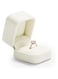 Velvet Ring box Wedding Valentine's Day White Rings Gift Case