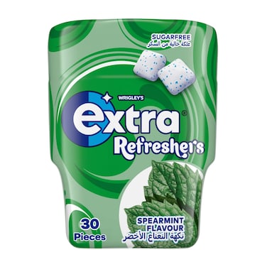 Wrigley's Extra Gum Refreshers Spearmint, Sugar Free Chewing Gum 30 Pieces