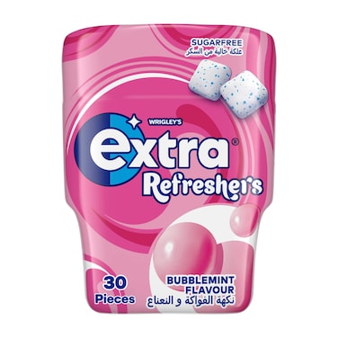 Wrigley's Extra Gum Refreshers Bubblemint, Sugar Free Chewing Gum 30 Pieces