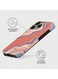 MOBCOS iPhone 16 Pro Max Coral Wave Premium Case Compatible with Hybrid Dual-Layer Hard Shell + Silicone Protection - Scratch-Resistant Shockproof Mobile Cover