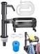 Sink Soap Dispenser for Kitchen Lengthen ABS Pump Head Countertop Cleaner Pump with Storage Rack &amp; Extension Tube Kit