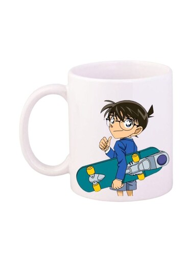 Print Printed Ceramic Coffee Mug White/Blue/Green Standard