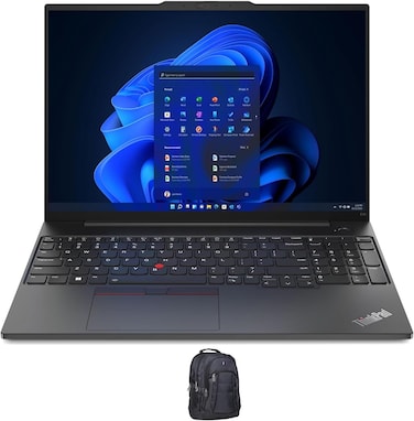 Lenovo ThinkPad E16 Gen 1 Home &amp; Business Laptop (Intel i5-1335U 10-Core, 16.0" 60 Hz Wide UXGA (1920x1200), Intel Iris Xe, 16GB RAM, 1TB SSD, Backlit KB, WiFi, Win 11 Pro) With Backpack