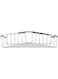 Croydex QM265941 Chrome Wall Mounted Corner Shower Basket for Bathroom, 5 Year Rust Free Guarantee
