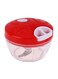 Multifunctional Food Chopper Red/Clear/White 12.5x8.5x8cm