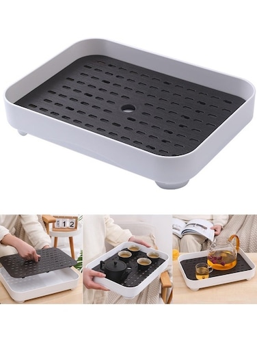 Tray Drying Rack Drying Tray Drying Rack Multifunctional Drain Rack Drying Rack Can Be Used for Tea Bowls Fruit Vegetable Tableware Storage