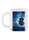Ship Printed Coffee Mug White/Blue/Black