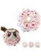 Azonee Cute Cat Recovery Collar Soft Adjustable Cats Cone, Lightweight Waterproof Kitten Cones, Anti-Bite Pet Neck Pillow Easy to Wear Prevent Lick Wound After Surgery Injury (S-Red)
