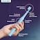 ORACURA Sonic Lite Electric Toothbrush SB200 Rechargeable 36000 Strokes Per Minute 3 Modes 25 Day Battery Timer Water Resistant USB Charging Brush Head Cap 1 Year Warranty (Blue)
