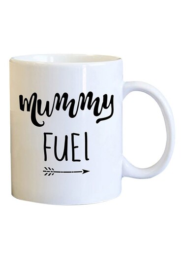 Your Wall Mummy Fuel Printed Coffee Mug White/Black