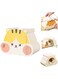 SUSOO Large Visual Hamster Hideout with Removable Magnetic Cover on the Back,Four seasons Universal Hamster House Bed for Small Animals,Fun Habitat Toy Cage Accessories for Guinea Pigs,Rabbit (Yellow)