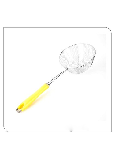 Spider Net Oil Fry Strainer Silver/Yellow 48x16x14cm
