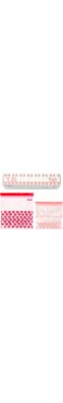 Ikea ISTAD 2.5L &amp; 1.2L Medium Double-Seal Freezer Food Bags, Red/Pink Print, 1qt &amp; 3qt, 805.256.74 - Set of 100 Bags