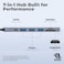 1st Wave USB C Hub 7-In-1 - 5Gbps USB 3.0 Ports, 100W PD Charging, 4K@60Hz HDMI, SD/TF Card Reader - USB-C Adapter For MacBook Pro/Air M1/M2, iPad Pro/Air, Surface
