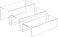 Sezanrpt Acrylic Risers Display Stand - 3 Pieces, Clear Rectangular Display Risers for Funko Pop and Collectibles