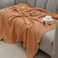 100% Cotton Muslin Blanket Queen Size (230cm x 230cm), 4-Layer Lightweight and Breathable Blanket for Summer, Luxuriously Soft Gauze Bedding for Bed, Natural Minimalism Style, Ideal Gift, Caramel