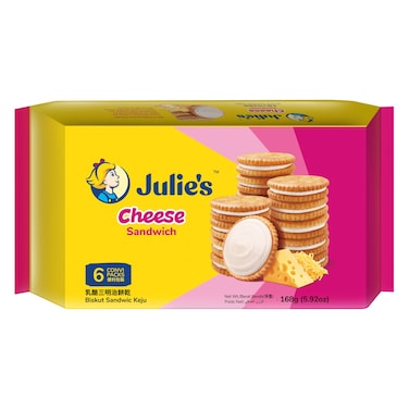 Julie's Cheese Sandwich Biscuit, 168g